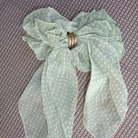 Navy Blue Pearl Sheer Hair Flower Barrette NWT - Picture 1 of 3